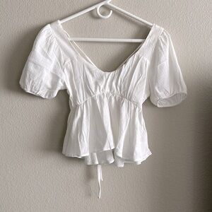 White babydoll top